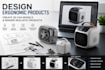 design ergonomic products, create 3d cad models, and render realistic products
