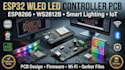 develop esp32, esp8266, wled and ws2812b led controller pcb