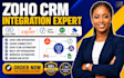 zoho CRM zapier zoho flow integration multi app webhook automation workflow