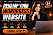 revamp wordpress website with SEO optimized content