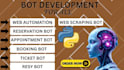 make stock reservation bot, booking bot resy bot, appointment bot restaurant bot