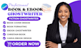 ghostwrite and design canva ebooks, formatting and layout