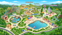 design custom theme park map, zoo map, amusement park and attraction map