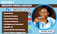 admin task, executive virtual assistant, ghl,data entry, shopify va social media