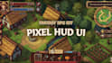 design pixel art ui hud icon menu bar gui elements props assets, pixel logo game