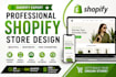 design a premium shopify one product store