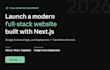 build a modern full stack website with next js and react