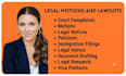 prepare legal document, lawsuits complaint,motions