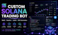 build a custom solana trading bot with web3 integration jupiter, dex automation