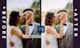 professional wedding photo editing, color correction, and retouching
