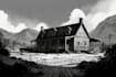 draw simple black and white illustration