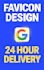 design modern favicon, browser icon and website logo in 24 hours
