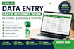 do fast and accurat data entry in excel,copy paste typing
