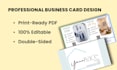 design professional, premium, and double sided business cards