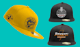 design front, side and back cap hat artwork and mockup