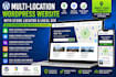 create a multi location wordpress website with locator and local SEO