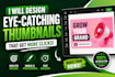 design high CTR youtube thumbnails that increase views and clicks