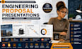 design engineering presentation, technical powerpoint, industrial proposal