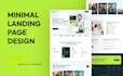 do clean professional web landing page UI UX design figma