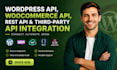 integrate wordpress API, woocommerce API, rest API, third party API integration