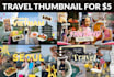 design high CTR travel youtube thumbnails