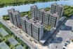 render and design riverside residential community from 2d drawing,2d site layout