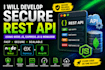 develop secure rest API using node js express and mongodb