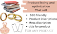 write best product listing and product optimization
