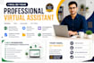 be your professional virtual assistant for data entry and web research