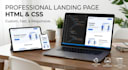 build a professional HTML and CSS landing page