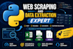 do python web scraping and data extraction from any website