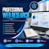 do web research, internet research, data collection and market research
