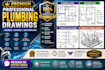 design professional plumbing drawings, riser diagram drainage plan and site plan
