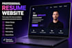 create a online CV portfolio
