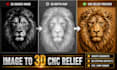 create 3d depth map grayscale image for cnc router relief