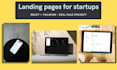 build a responsive customizable react landing page