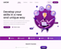 create a modern responsive landing page