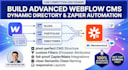 automate webflow cms with zapier and make