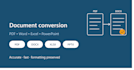 convert PDF to word, excel or powerpoint and back