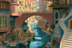 illustrate a surreal landscape or city drawing
