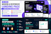create a responsive HTML CSS javascript website
