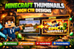 create eye catching trending minecraft thumbnails that boost clicks and views