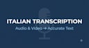 trascrivo audio e video in italiano con precisione