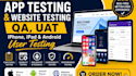 do app testing,app review, website testing,QA, uat on iphone, ipad and android