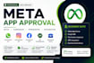 fix meta app approval, whatsapp API and facebook app review