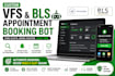 setup an appointment bot,vfs bot,booking bot,bls appointment