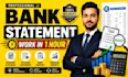 covert bank statement into financial statement