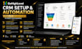 set up gohighlevel CRM, workflows and automation