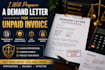 prepare a demand letter for unpaid invoice