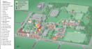 design campus map, university map, school map and wayfinding map
